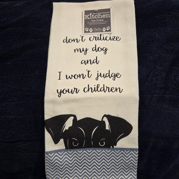 Other - TWO Dog Themed Kitchen Towels NWT